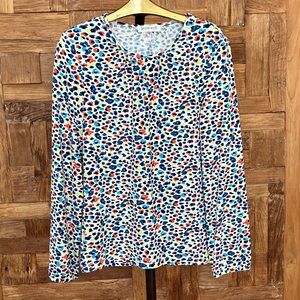 Never worn! Phoebe Blouse Top in Ditsy Leopard Print Jersey AW21